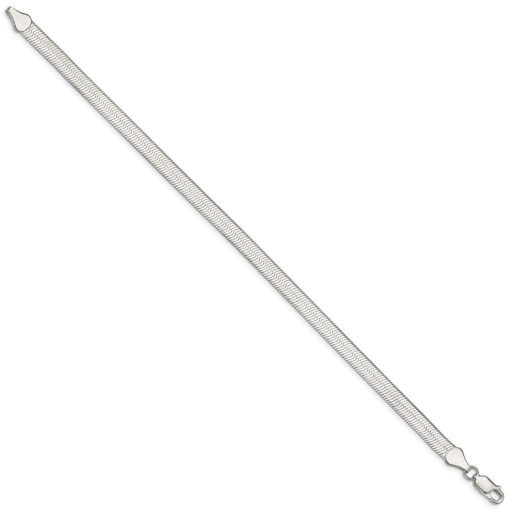 8 Zoll Sterlingsilber 5.25mm Magic Fischgrät Gliederarmband