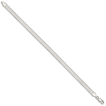 8 Zoll Sterlingsilber 5.25mm Magic Fischgrät Gliederarmband