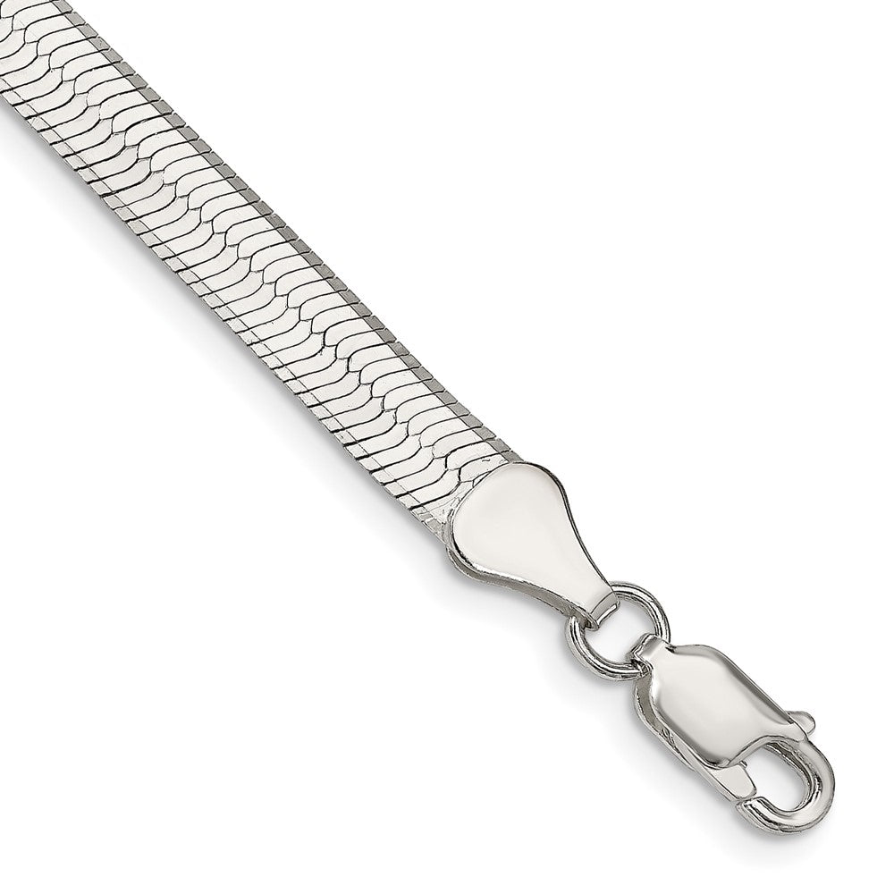 8 Zoll Sterlingsilber 5.25mm Magic Fischgrät Gliederarmband