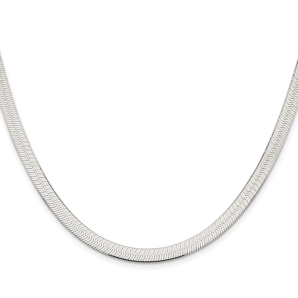 Sterlingsilber Rhodiniert 5.25mm Magic Fischgrät Kette