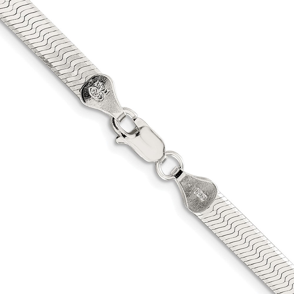 Sterlingsilber Rhodiniert 5.25mm Magic Fischgrät Kette