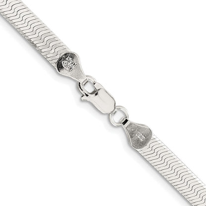 Sterlingsilber Rhodiniert 5.25mm Magic Fischgrät Kette
