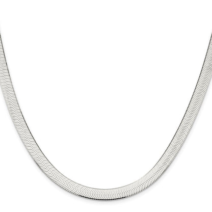 24 Zoll Sterlingsilber 7.3mm Magic Fischgrät Halskette