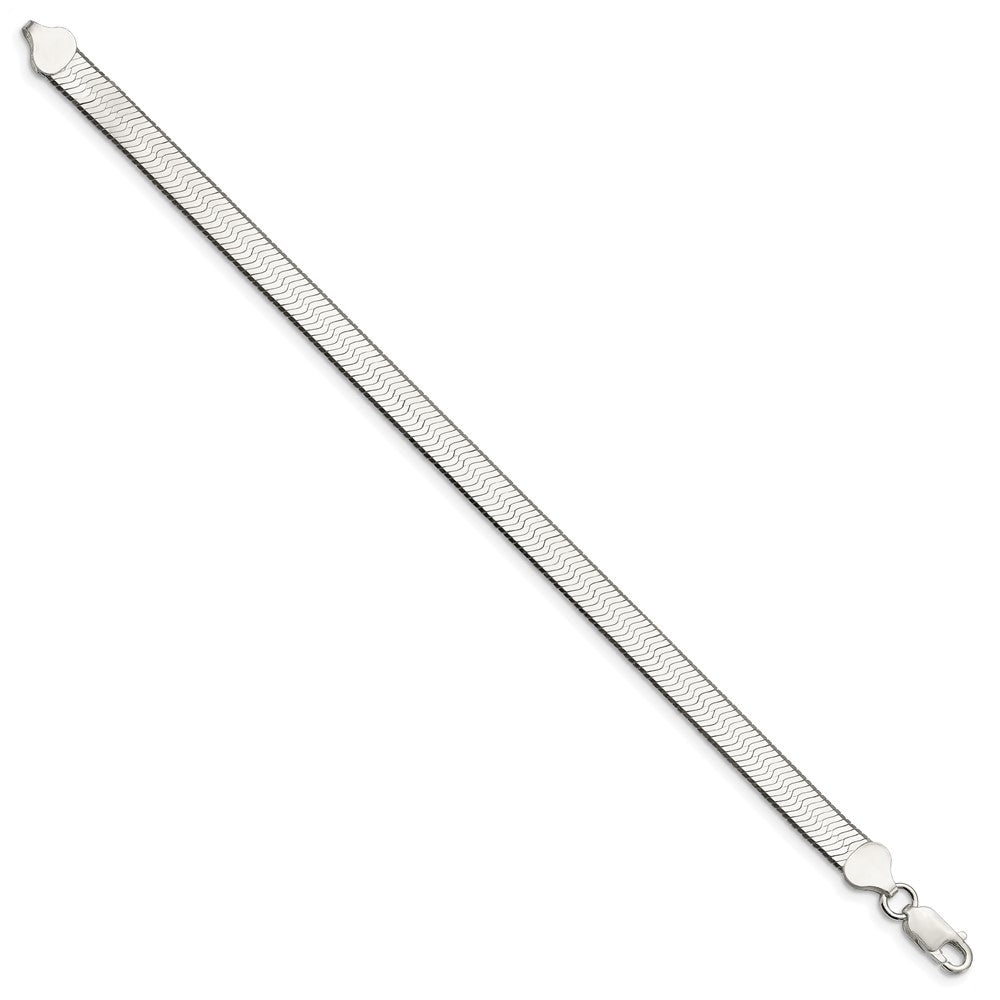 8 Zoll Sterlingsilber 7.3mm Magic Fischgrät Gliederarmband