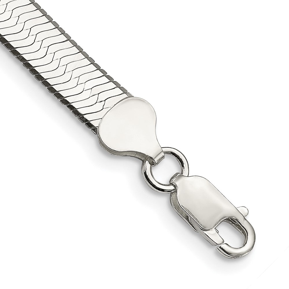 8 Zoll Sterlingsilber 7.3mm Magic Fischgrät Gliederarmband