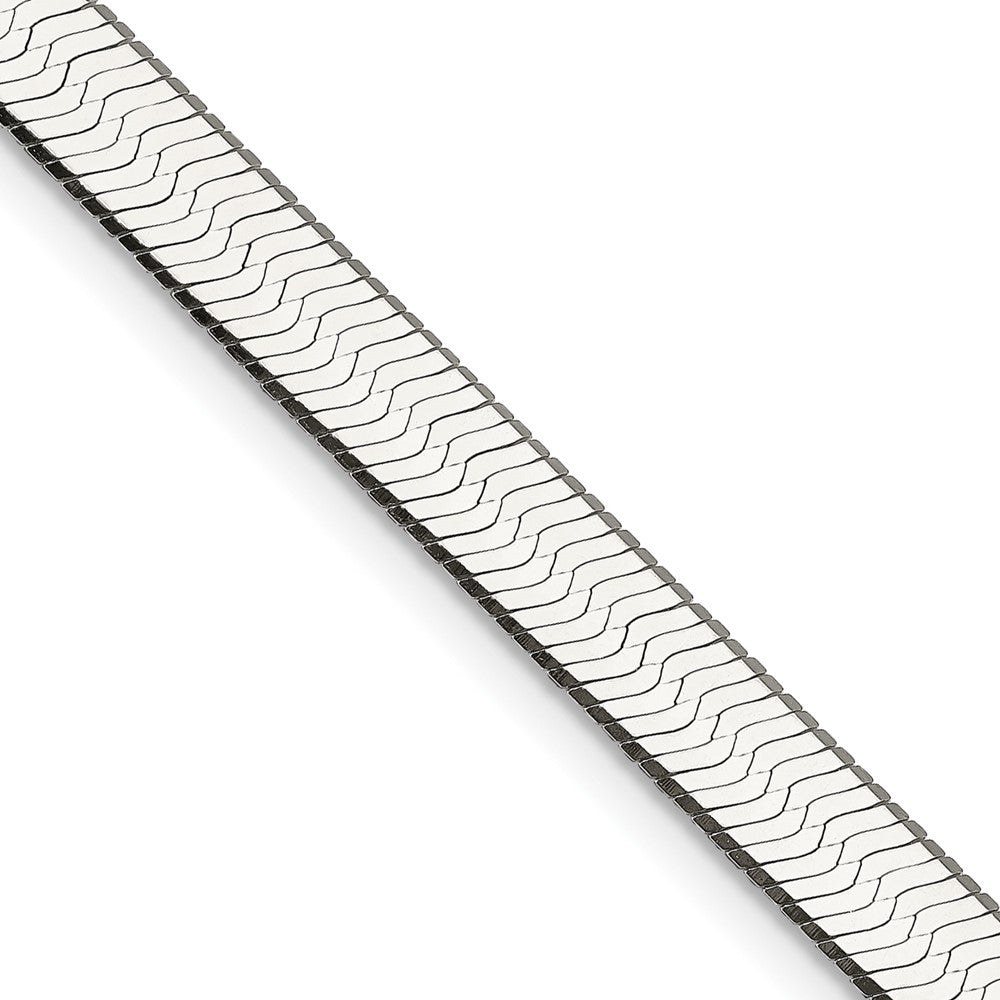 24 Zoll Sterlingsilber 7.3mm Magic Fischgrät Halskette