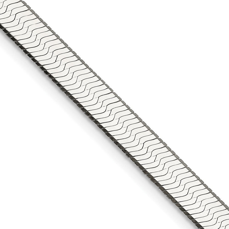 24 Zoll Sterlingsilber 7.3mm Magic Fischgrät Halskette
