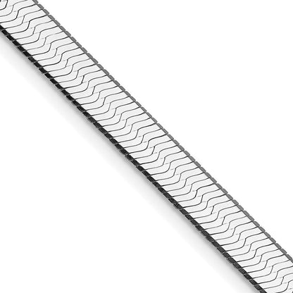 Sterlingsilber Rhodiniert 7.3mm Magic Fischgrät Kette