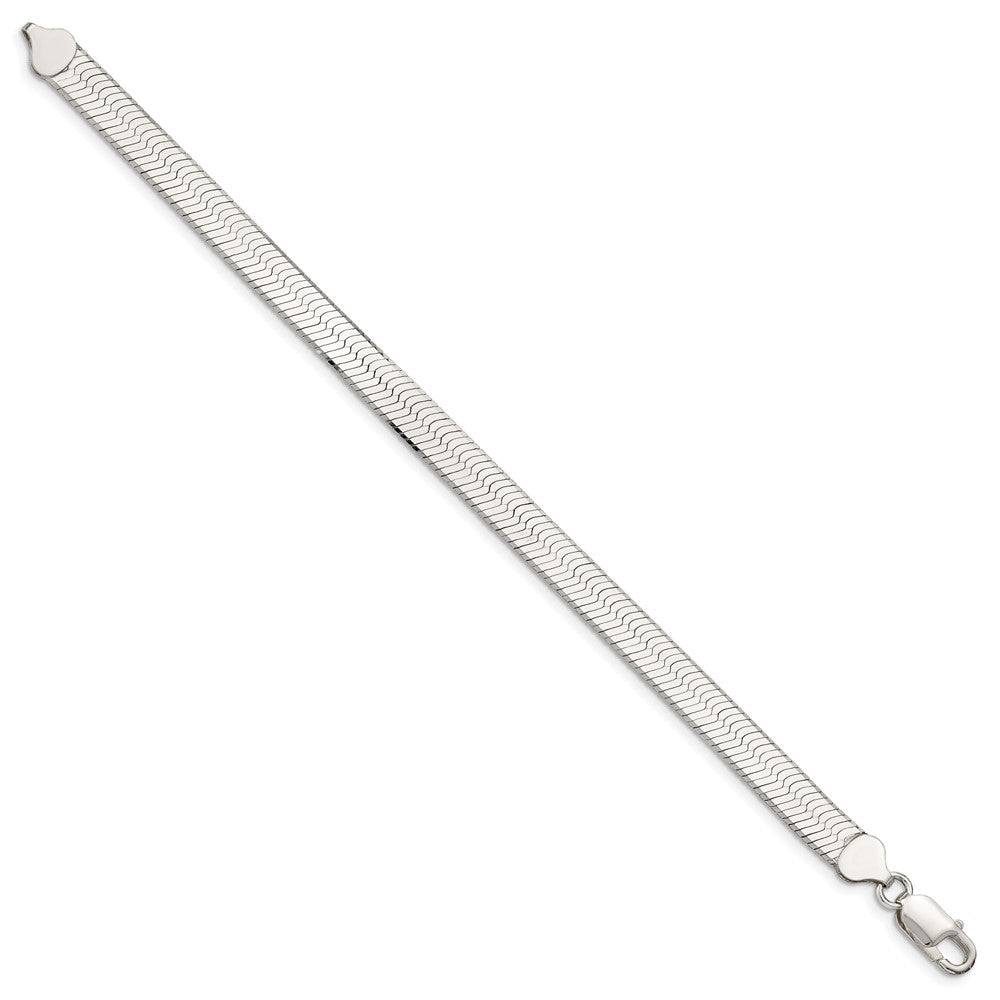 8 Zoll Sterlingsilber 8mm Magic Fischgrät Gliederarmband