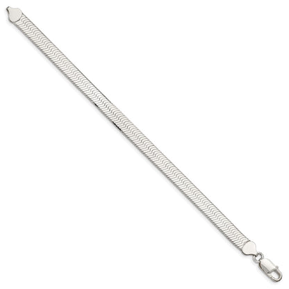 8 Zoll Sterlingsilber 8mm Magic Fischgrät Gliederarmband