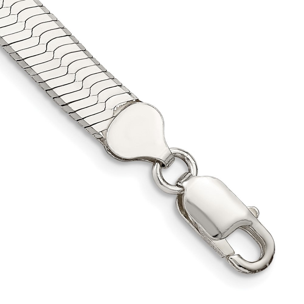 8 Zoll Sterlingsilber 8mm Magic Fischgrät Gliederarmband
