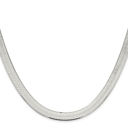 Sterlingsilber 8.75mm Magic Fischgrät Halskette