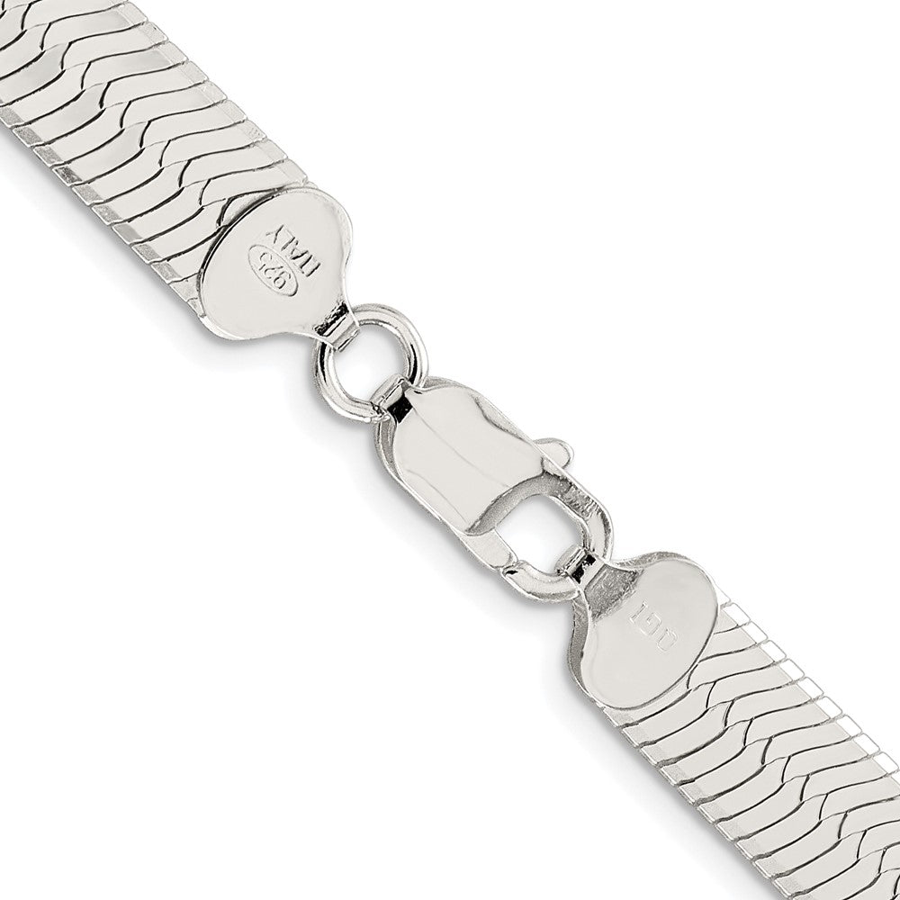 Sterlingsilber Rhodiniert 8.75mm Magic Fischgrät Kette