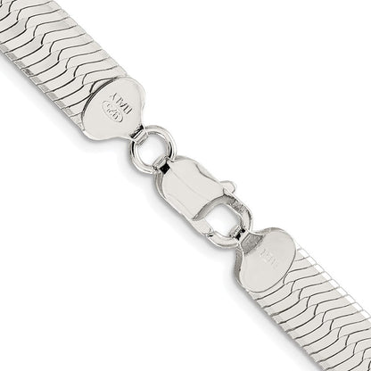 Sterlingsilber Rhodiniert 8.75mm Magic Fischgrät Kette