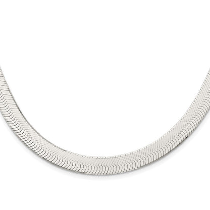 24 Zoll Sterlingsilber 10.5mm Magic Fischgrät Halskette