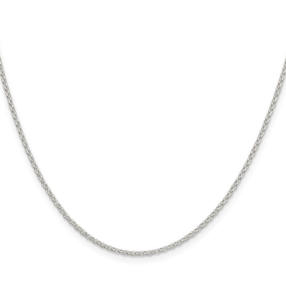 Sterlingsilber 1.5mm Diamantiert Ankerkette Halskette