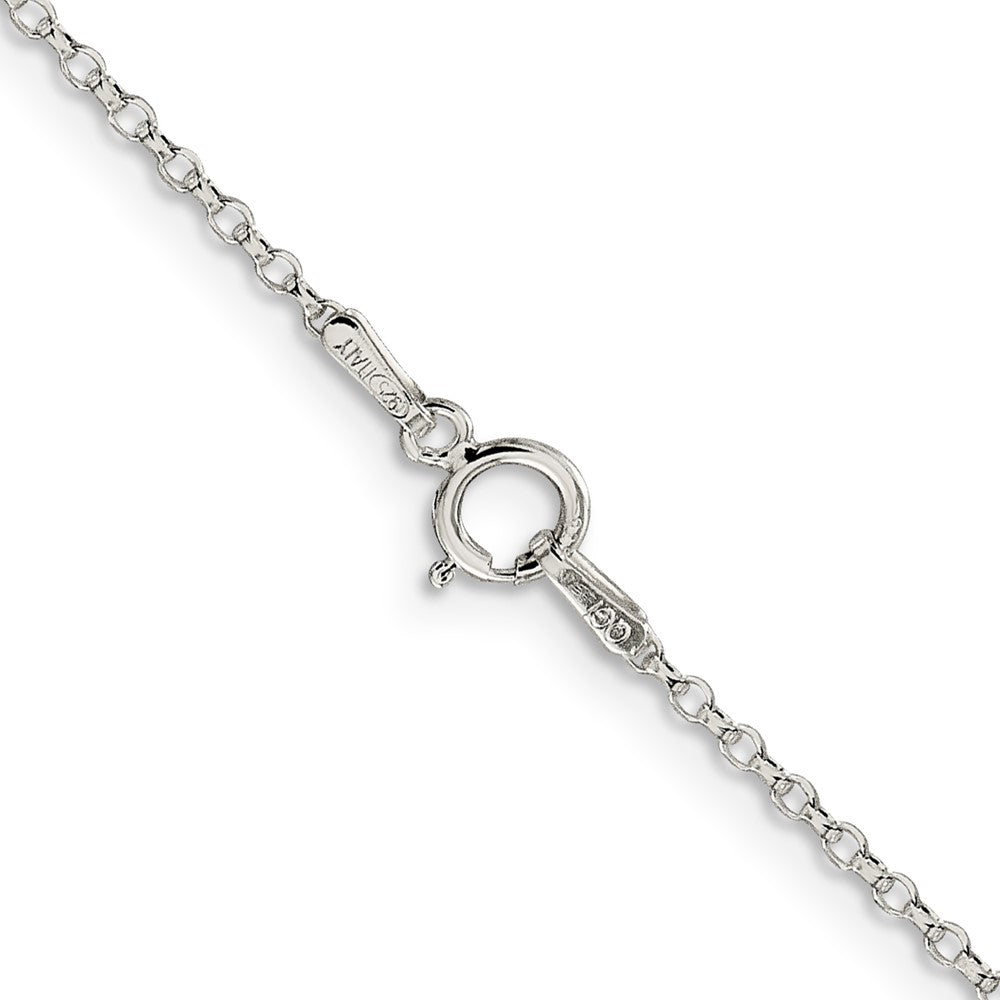 Sterlingsilber 1.5mm Diamantiert Ankerkette Halskette