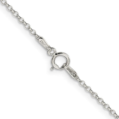 Sterlingsilber 1.5mm Diamantiert Ankerkette Halskette