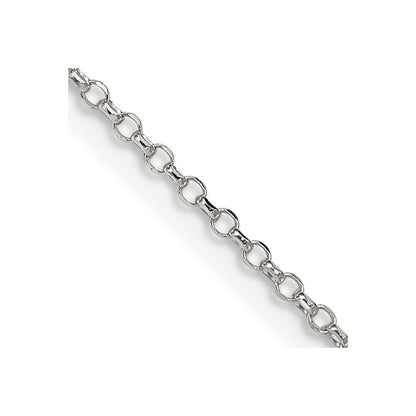 Sterlingsilber 1.5mm Diamantiert Ankerkette Halskette