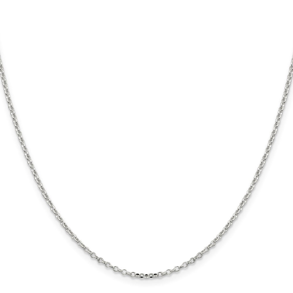 18 Zoll Sterlingsilber 1.75mm Diamantiert Ankerkette Kette mit 2 Zoll Verlängerung.