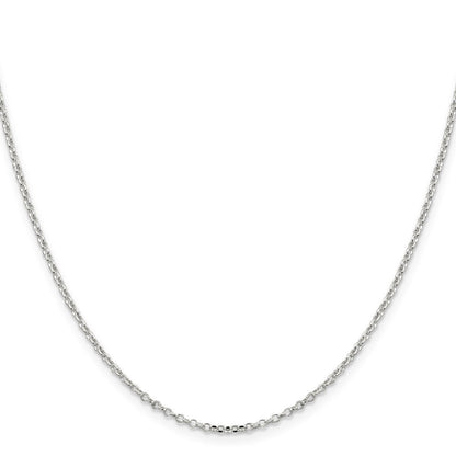 Sterlingsilber 1.75mm Diamantiert Ankerkette Halskette