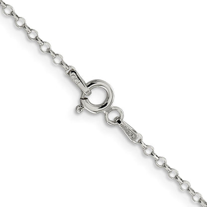Sterlingsilber 1.75mm Diamantiert Ankerkette Halskette