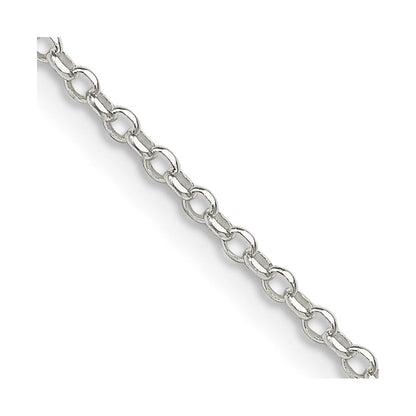 18 Zoll Sterlingsilber 1.75mm Diamantiert Ankerkette Kette mit 2 Zoll Verlängerung.