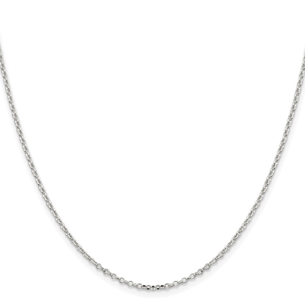 Sterlingsilber Rhodiniert 1.75mm Diamantiert Erbs Ankerkette Kette
