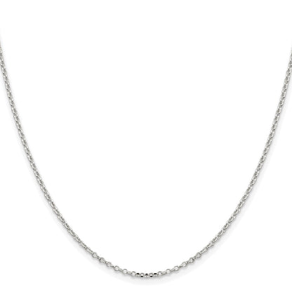 Sterlingsilber Rhodiniert 1.75mm Diamantiert Erbs Ankerkette Kette