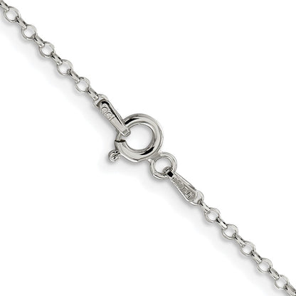 Sterlingsilber Rhodiniert 1.75mm Diamantiert Erbs Ankerkette Kette