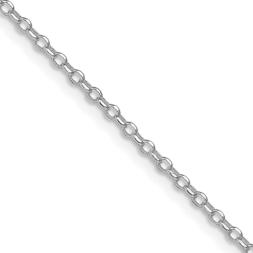 Sterlingsilber Rhodiniert 1.75mm Diamantiert Erbs Ankerkette Kette