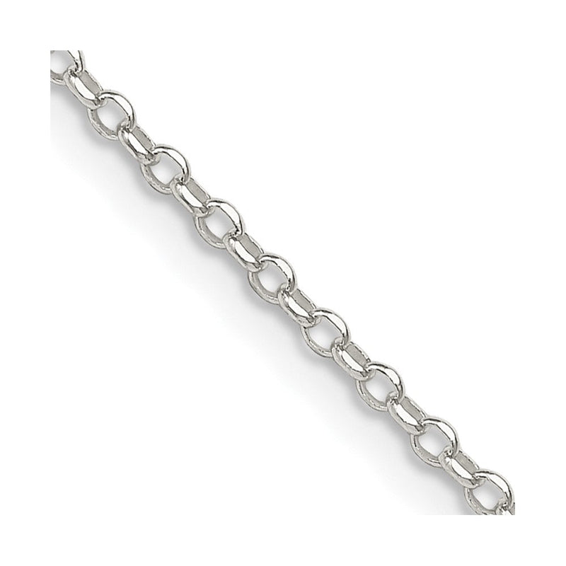 Sterlingsilber 1.75mm Diamantiert Ankerkette Halskette
