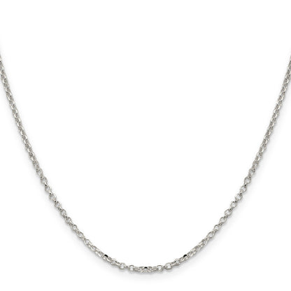 Sterlingsilber 2.2mm Diamantiert Ankerkette Halskette