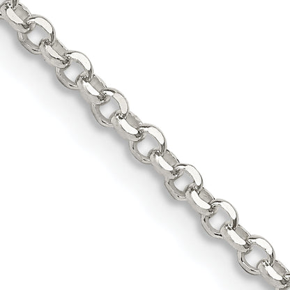 Sterlingsilber 2.2mm Diamantiert Ankerkette Halskette