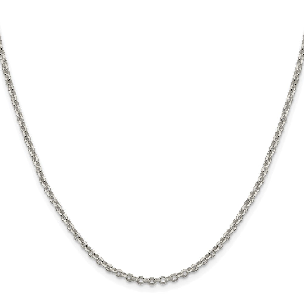 Sterlingsilber Rhodiniert 2.6mm Diamantiert Erbs Ankerkette Kette