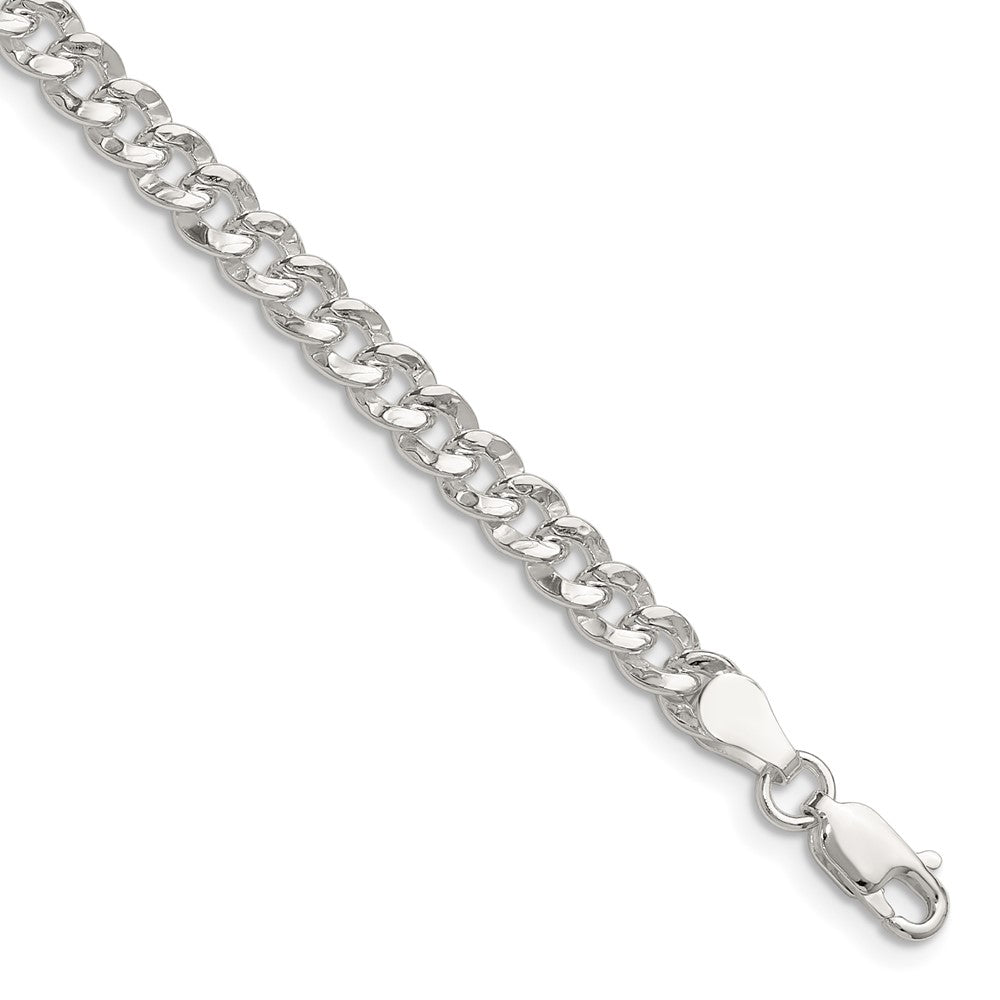 Sterlingsilber 4.75mm Gehämmert Panzer Kette