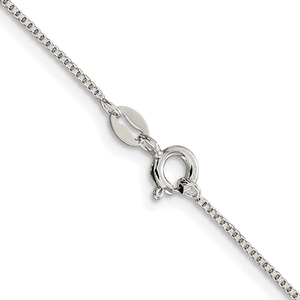 Sterlingsilber Rhodiniert 1mm Rund Venezianer Kette