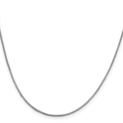 24 Zoll Sterlingsilber Rhodiniert 1.25mm Rund Venezianer Halskette