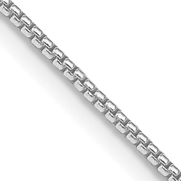 24 Zoll Sterlingsilber Rhodiniert 1.25mm Rund Venezianer Halskette