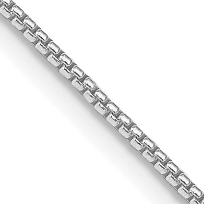 24 Zoll Sterlingsilber Rhodiniert 1.25mm Rund Venezianer Halskette