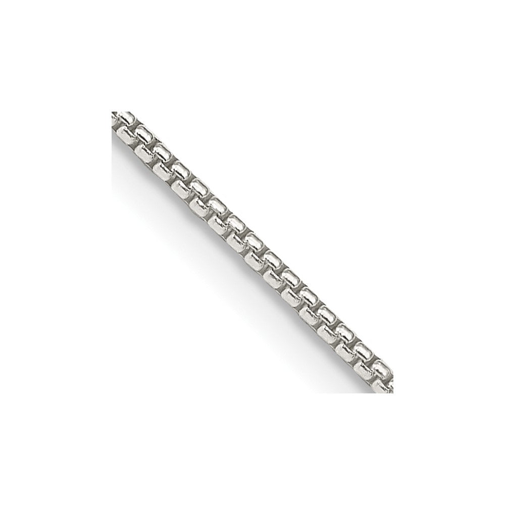 Sterlingsilber 1.25mm Rund Venezianer Kette mit 2 Zoll Verlängerung. Halskette