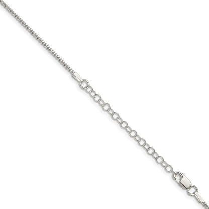 Sterlingsilber 1.5mm Rund Venezianer Kette mit 2 Zoll Verlängerung. Halskette