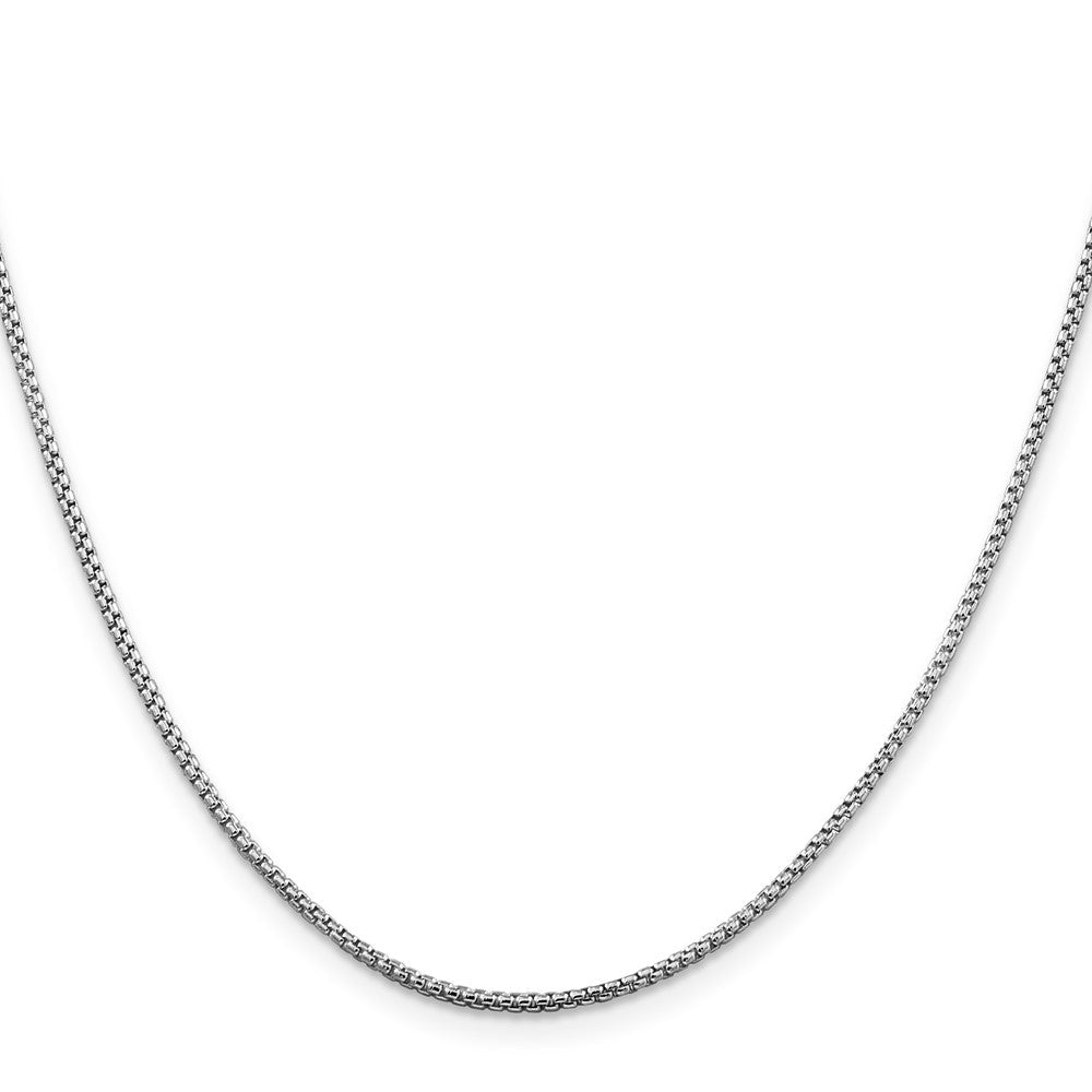 Sterlingsilber Rhodiniert 1.5mm Rund Venezianer Halskette