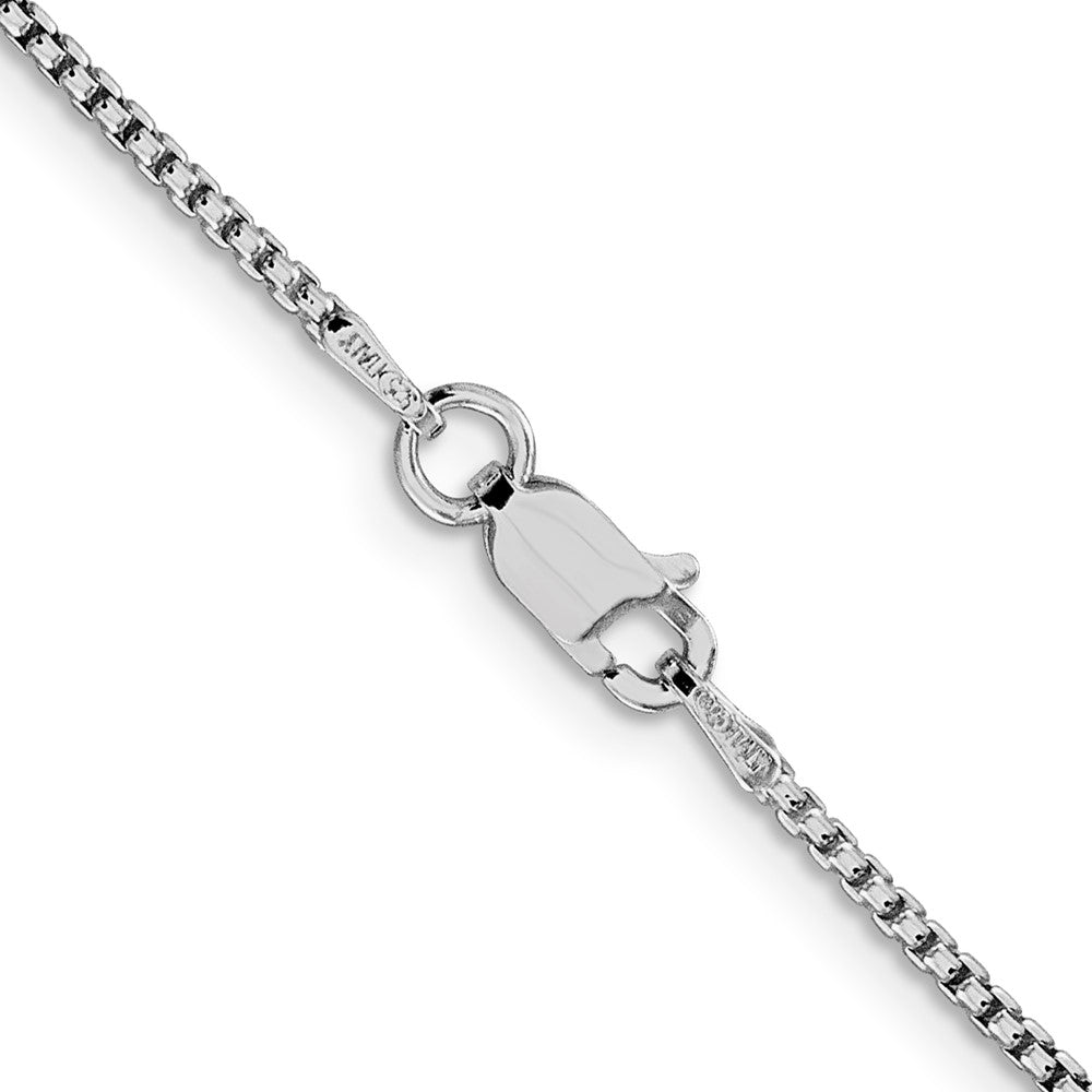 Sterlingsilber Rhodiniert 1.5mm Rund Venezianer Halskette