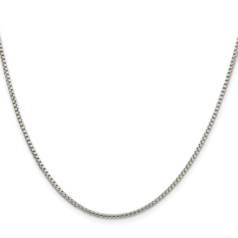 Sterlingsilber Rhodiniert 1.75mm Rund Venezianer Kette