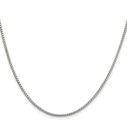 Sterlingsilber Rhodiniert 1.75mm Rund Venezianer Kette