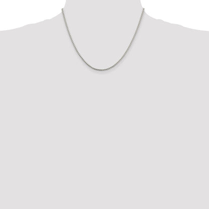 Sterlingsilber 2mm Rund Venezianer Halskette