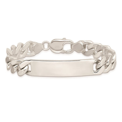 8.5 Zoll Sterlingsilber 8.5inch Poliert Gravierbar Figaro Glieder Id Armband