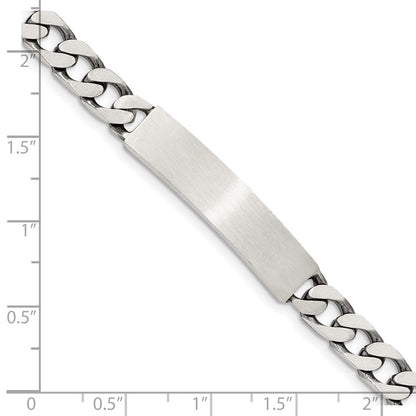 Sterlingsilber Gravierbar Antikisiert Panzer Glieder Id Armband