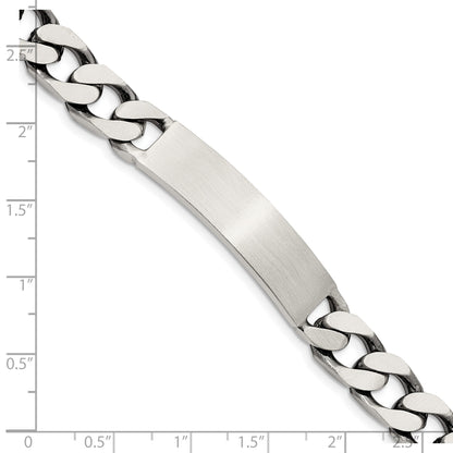 Sterlingsilber Gravierbar Antikisiert Panzer Glieder Id Armband
